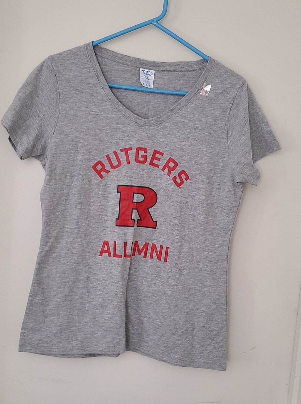 Rutgers Scarlet Knights Alumni V-neck Women's T-Shirt Medium